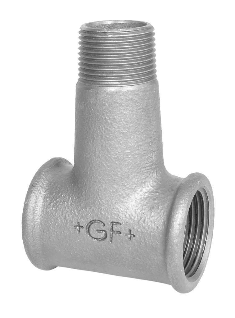GF  137 T-Stück 11/2 x 1 x 11/2" verzinkt